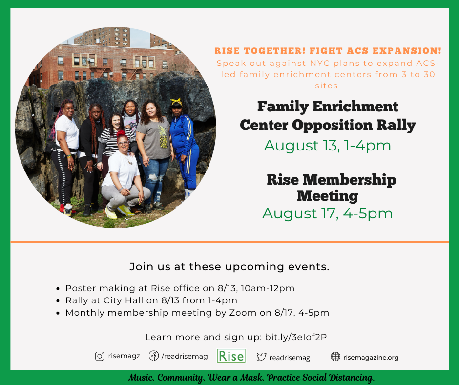 Get Involved in Rise Events Oppose ACS Expansion!